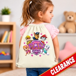 Paw Patrol Pink Friends Drawstring Backpack